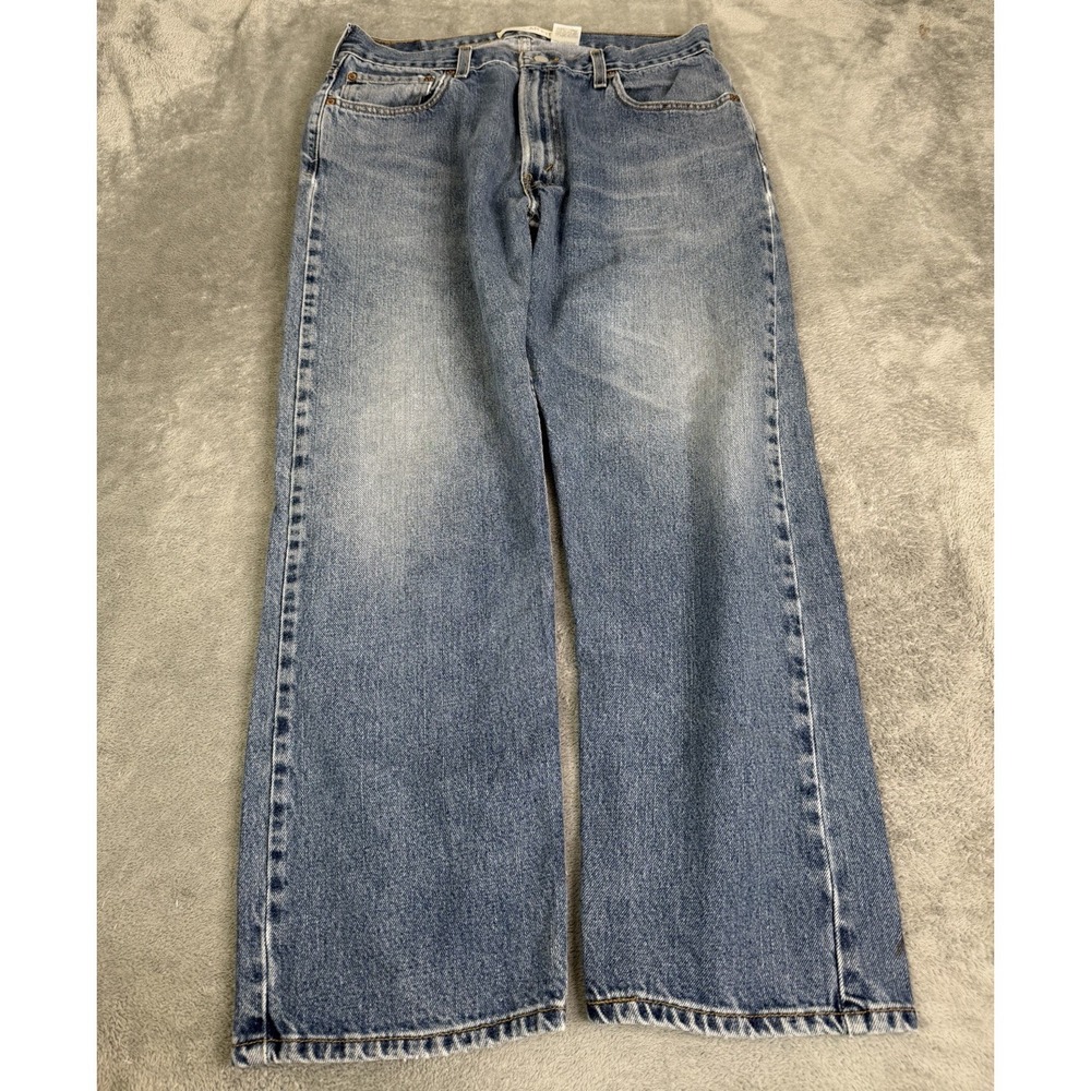 Vintage Y2K Levis 505 Regular Fit Straight Jeans Men's Size 36x29 Blue
